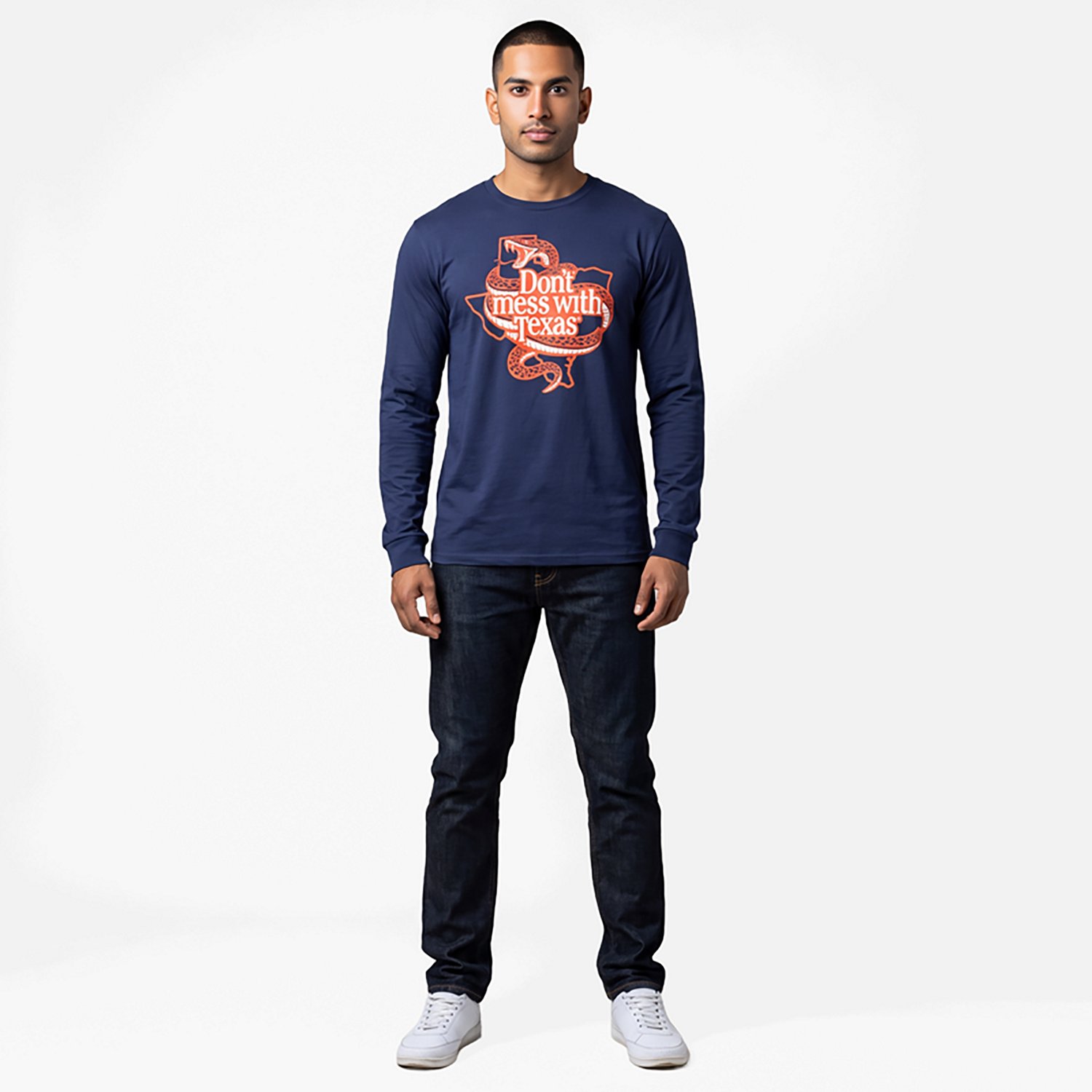 Academy Sports + Outdoors Adult's Wrapped Snake Graphic Long Sleeve T-shirt