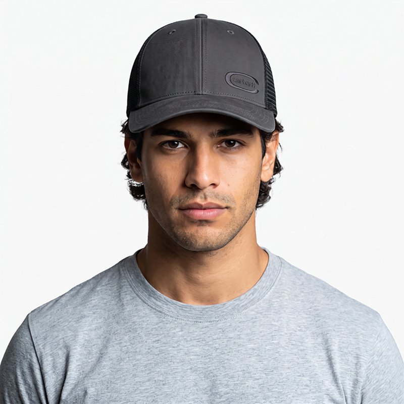 Carhartt Men's Canvas Mesh-Back Embossed Cap