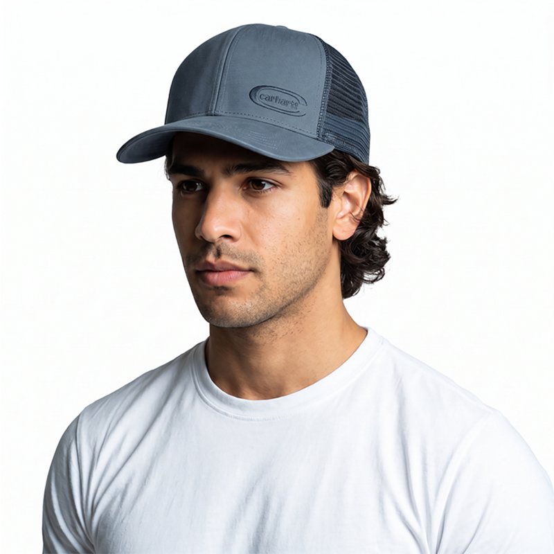 Carhartt Dunmore Trucker Hat, Men's, Iron Blue