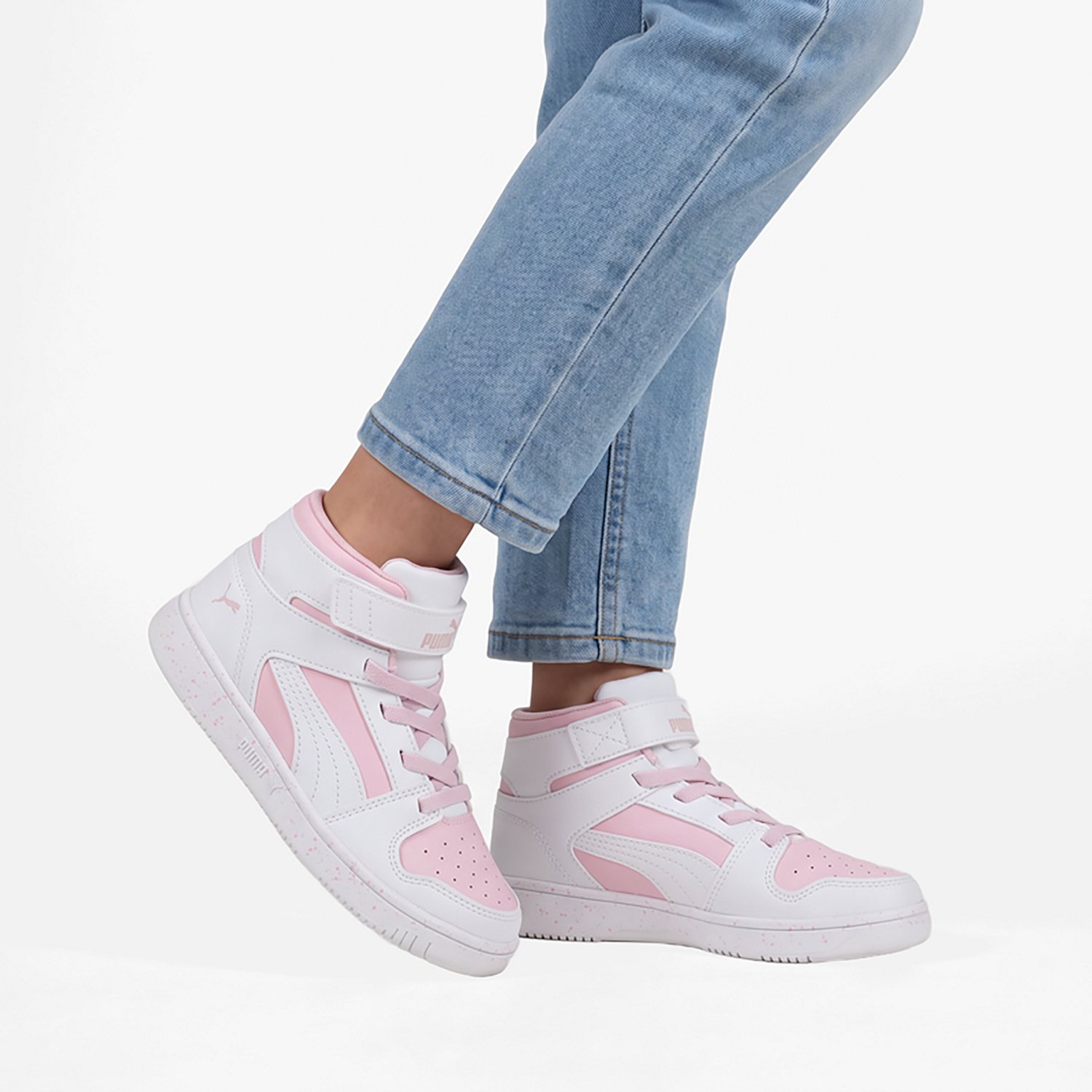 PUMA Kids' Rebound LayUp In the Clouds V Basketball Shoes - view number 7