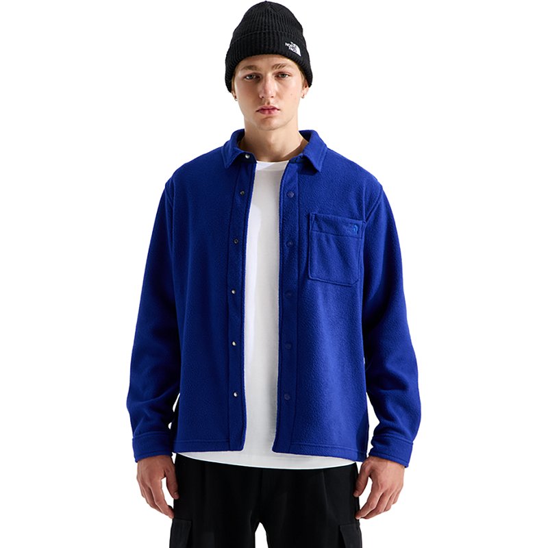 The North Face Men’s Open Range Fleece Long-Sleeve Shirt (Size: Medium): Bold Blue