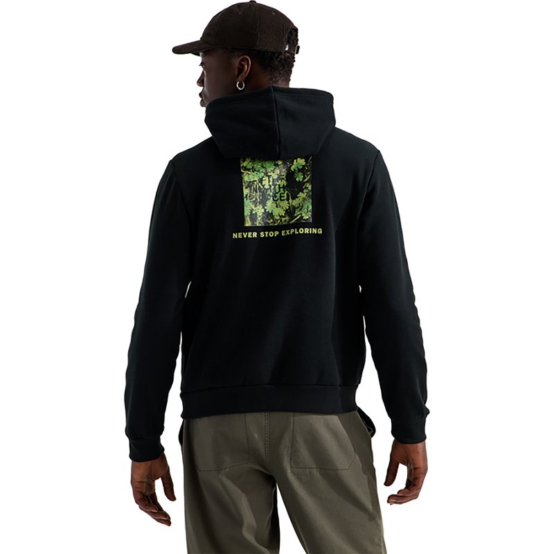 The North Face Men’s Evolution Yosemite Oak Print Regular Hoodie Sweatshirt (Size: Small): Black