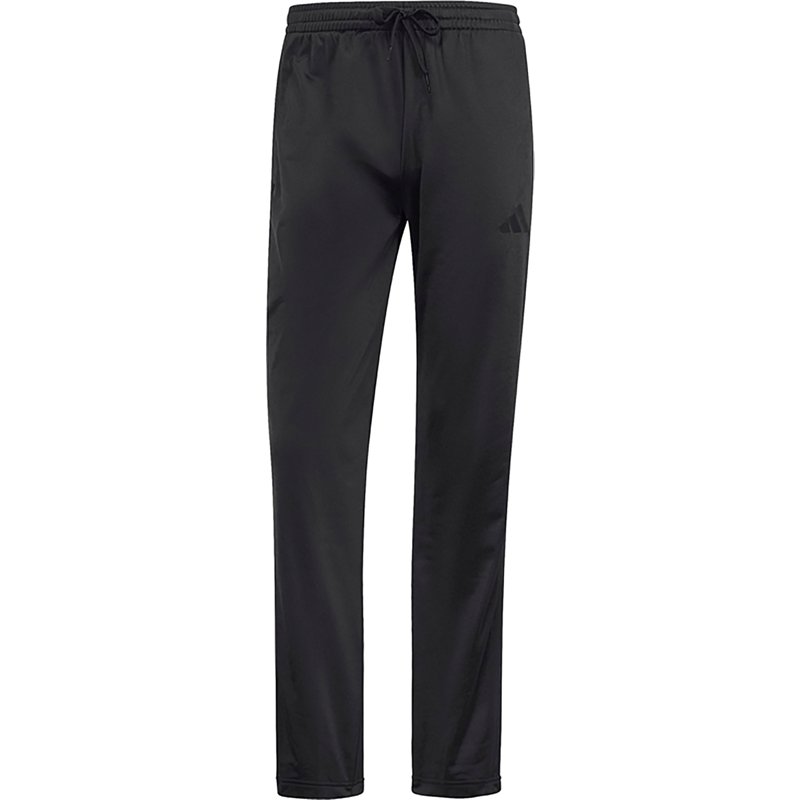adidas Men's 3-Stripes Regular-Fit Tricot Track Pants - Black/Black Patent