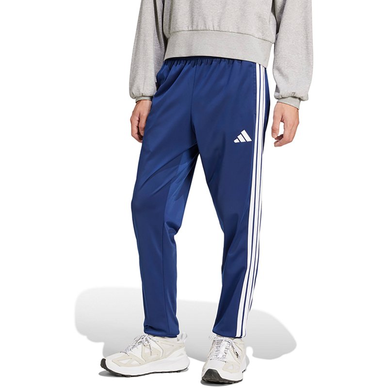 adidas Tricot Mens Cuffed Mid Rise Regular Fit Active Jogger Pant, Medium, Blue