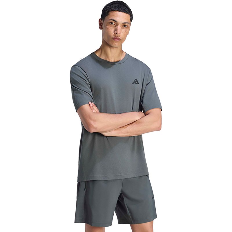 adidas Men's Essentials Feel Ready Crewneck T-Shirt - legend Ivy