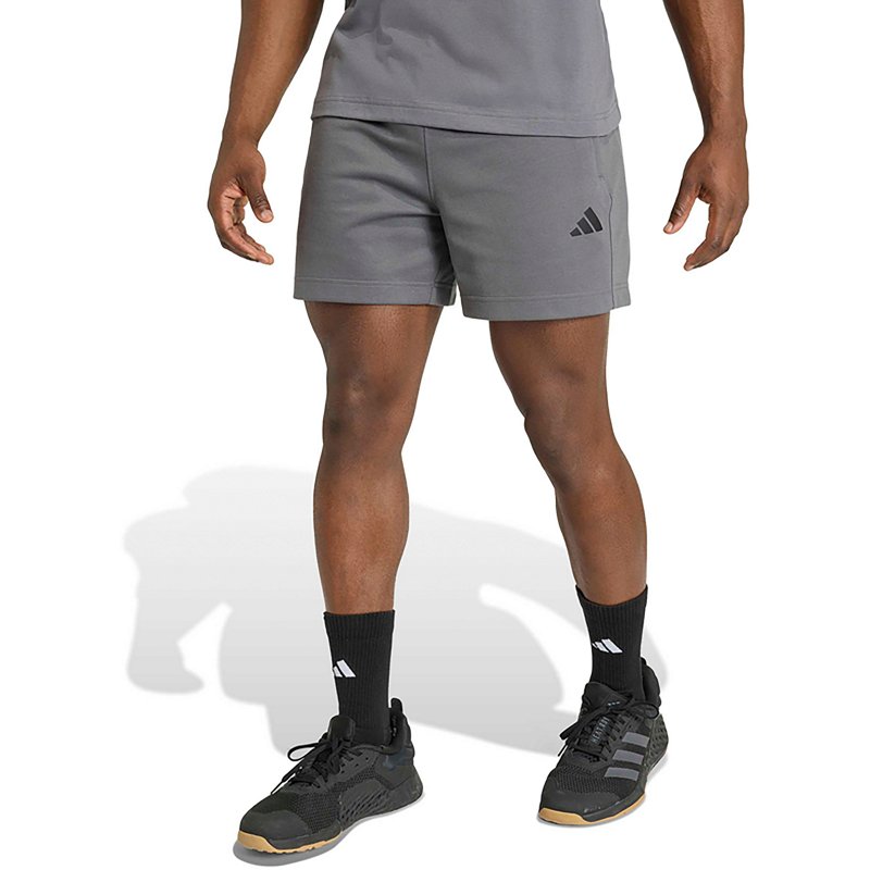 adidas Men's Workout Essentials Feelready Pull-On Shorts - Gray Five
