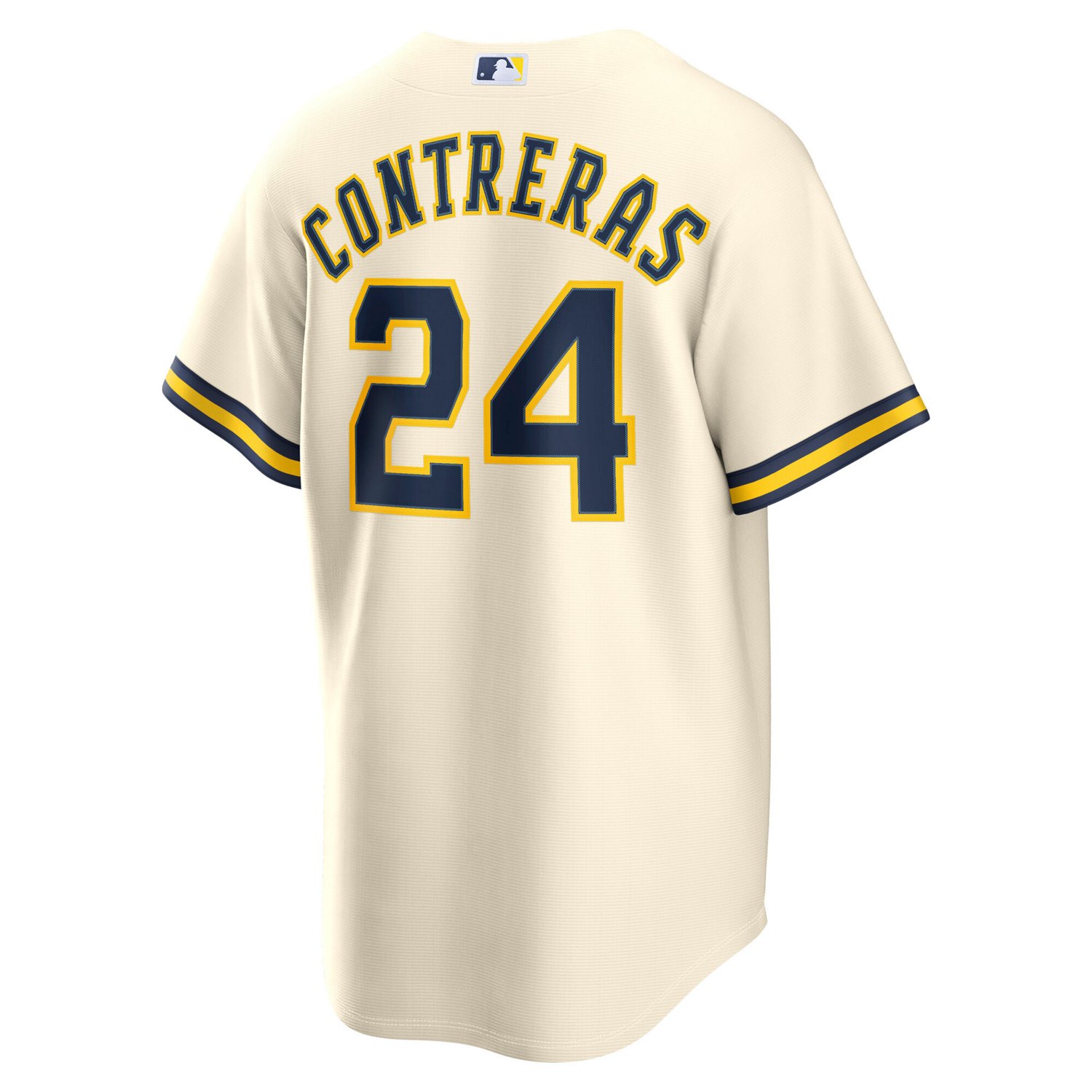 Nike Men's Milwaukee Brewers William Contreras World Series Patch Replica Jersey - view number 3