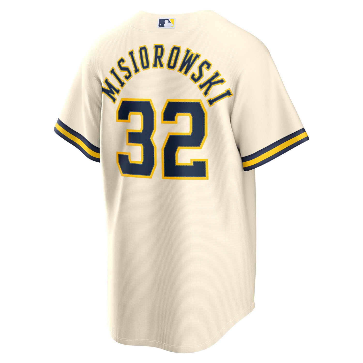 Nike Men's Milwaukee Brewers Jacob Misiorowski World Series Patch Replica Jersey - view number 3