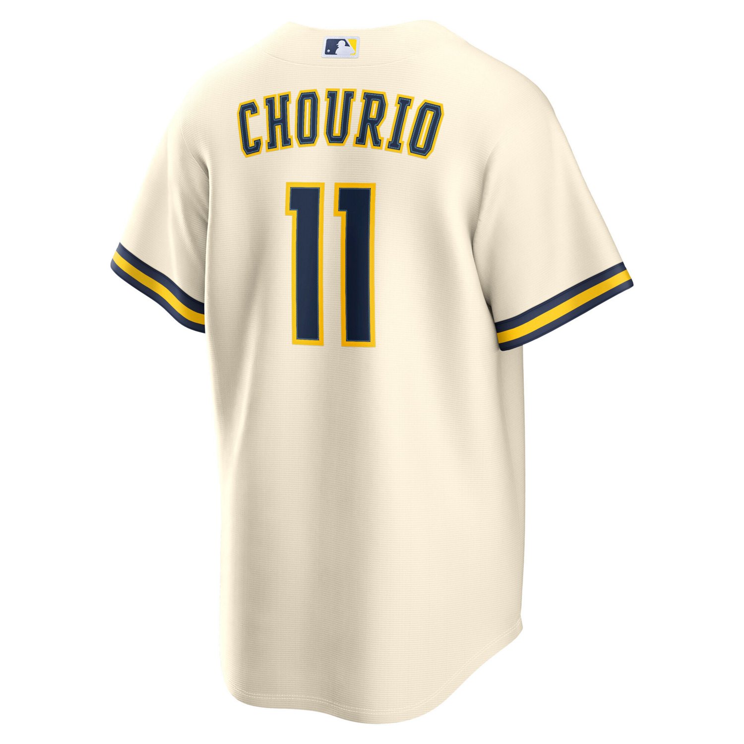 Nike Men's Milwaukee Brewers Jackson Chourio World Series Patch Replica Jersey - view number 3