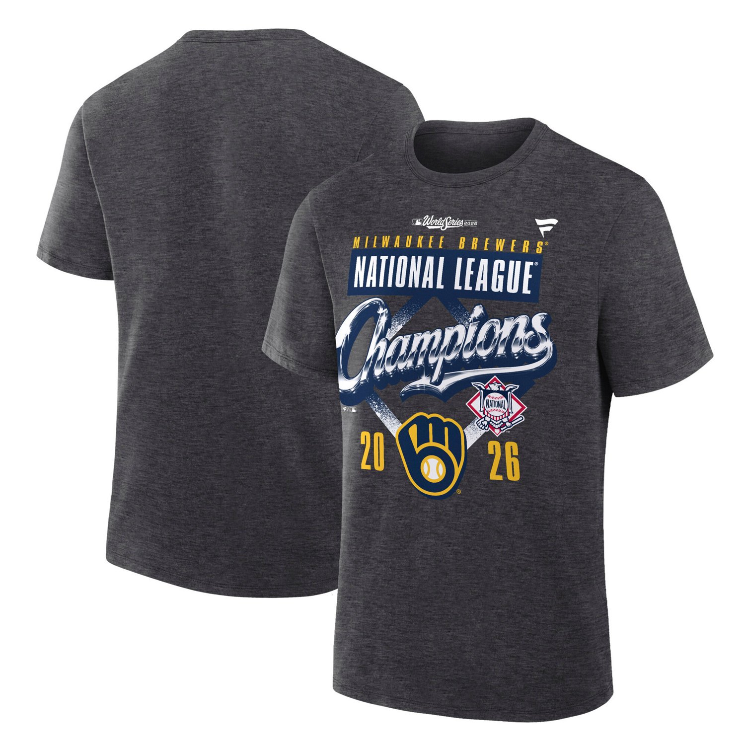 Fanatics Men's Milwaukee Brewers League Championship Series Locker Room Short Sleeve T-Shirt - view number 3