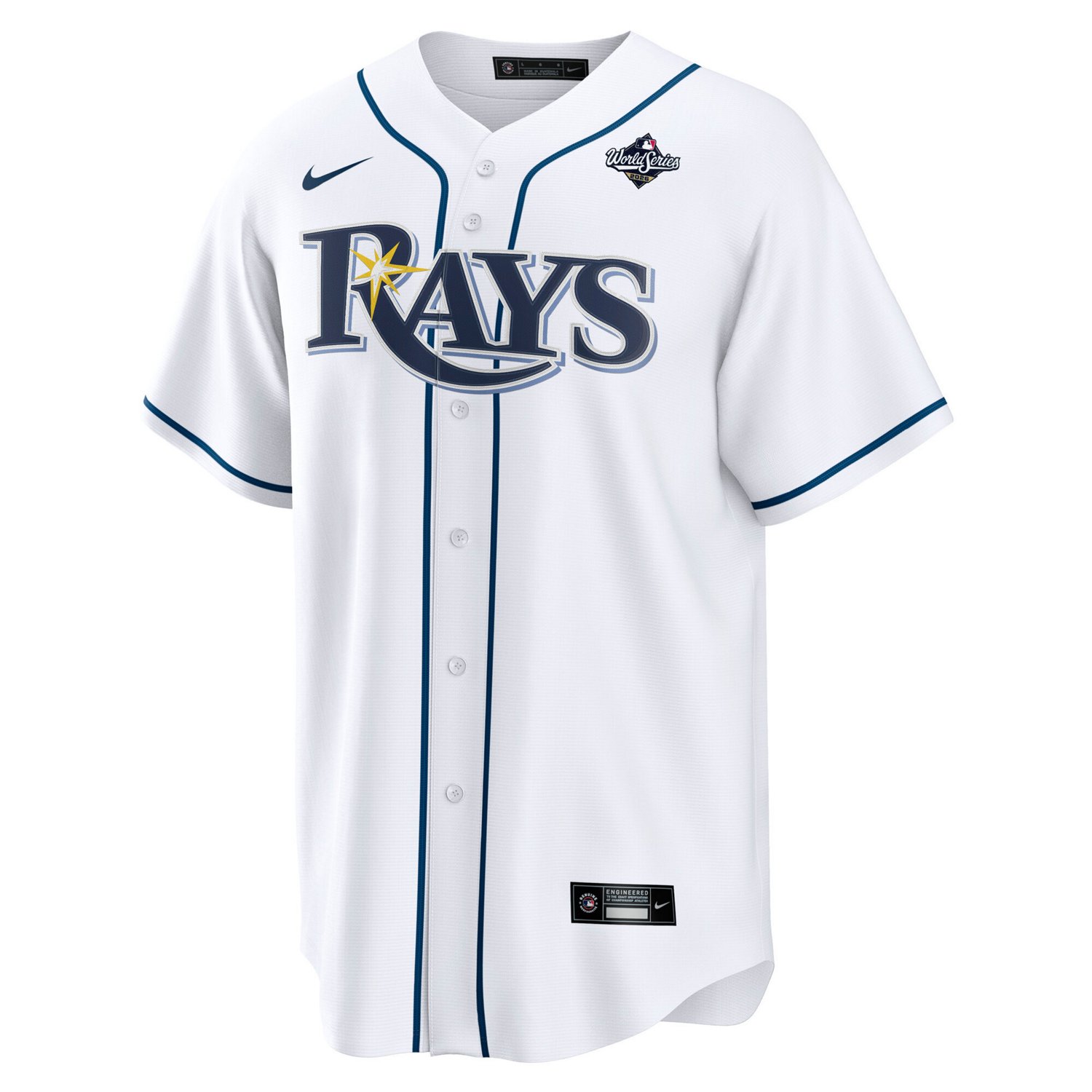 Nike Men's Tampa Bay Rays Junior Caminero World Series Participant Jersey - view number 2