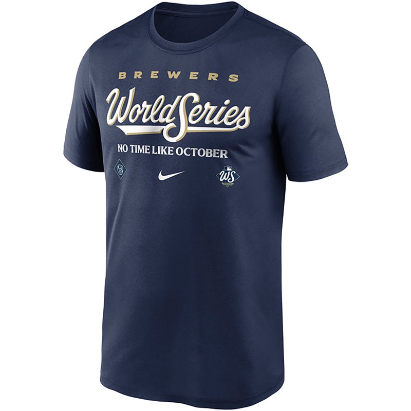 Milwaukee Brewers 2026 World Series Participant Authentic Collection Nike Men's Dri-FIT MLB T-Shirt in Blue | NKGK44BMZW-W6A
