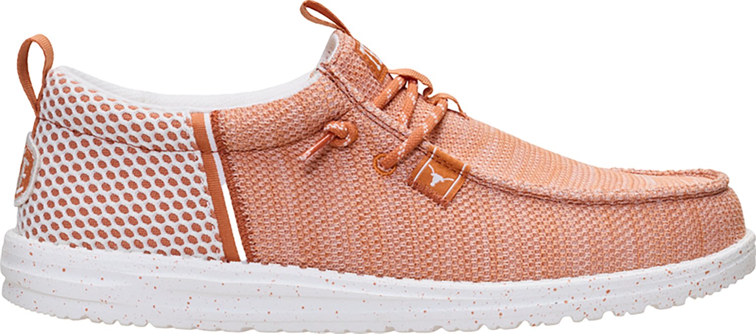 HEYDUDE Men's University of Texas Wally Funk STRETCH SOX Shoes