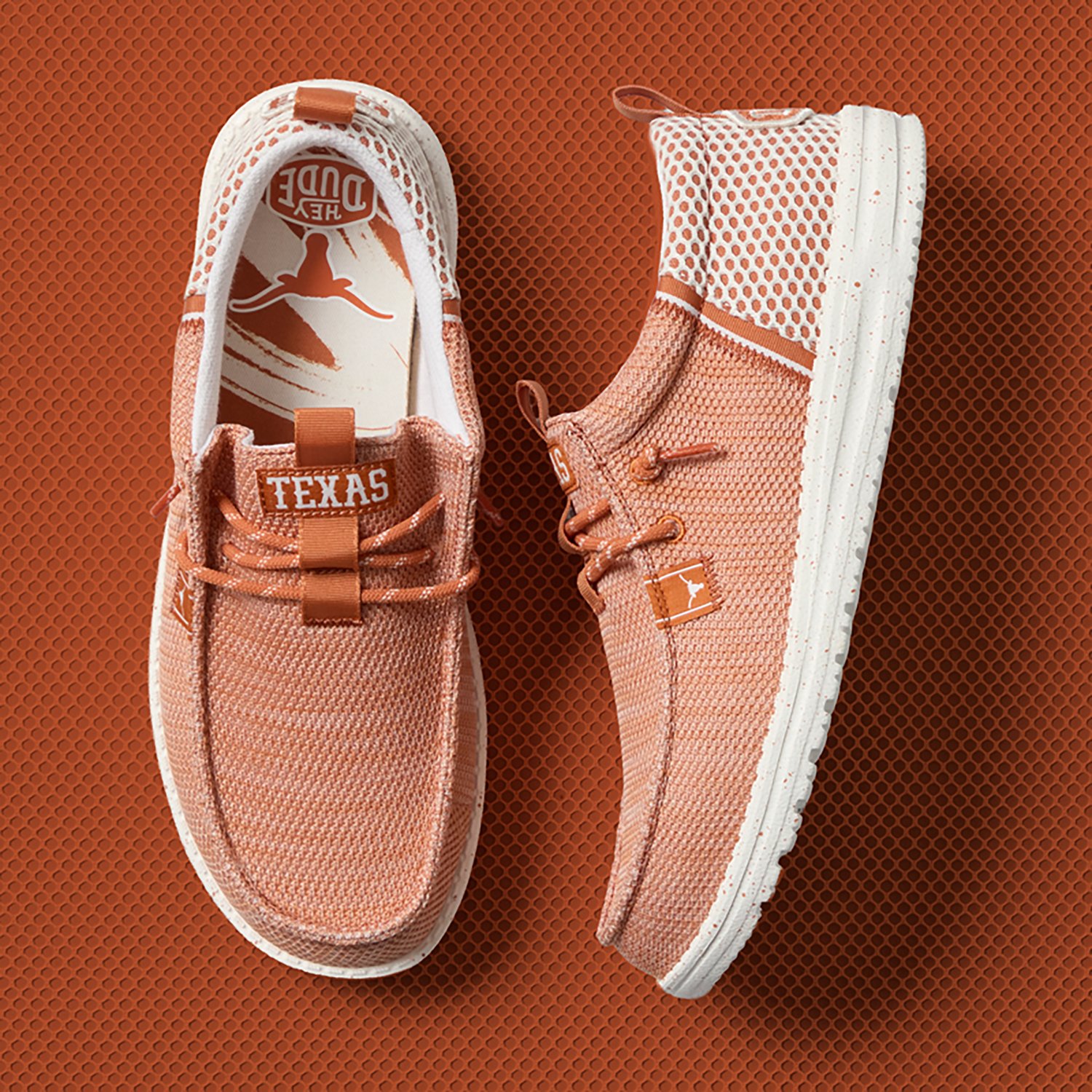 HEYDUDE Men's University of Texas Wally Funk STRETCH SOX Shoes - view number 7