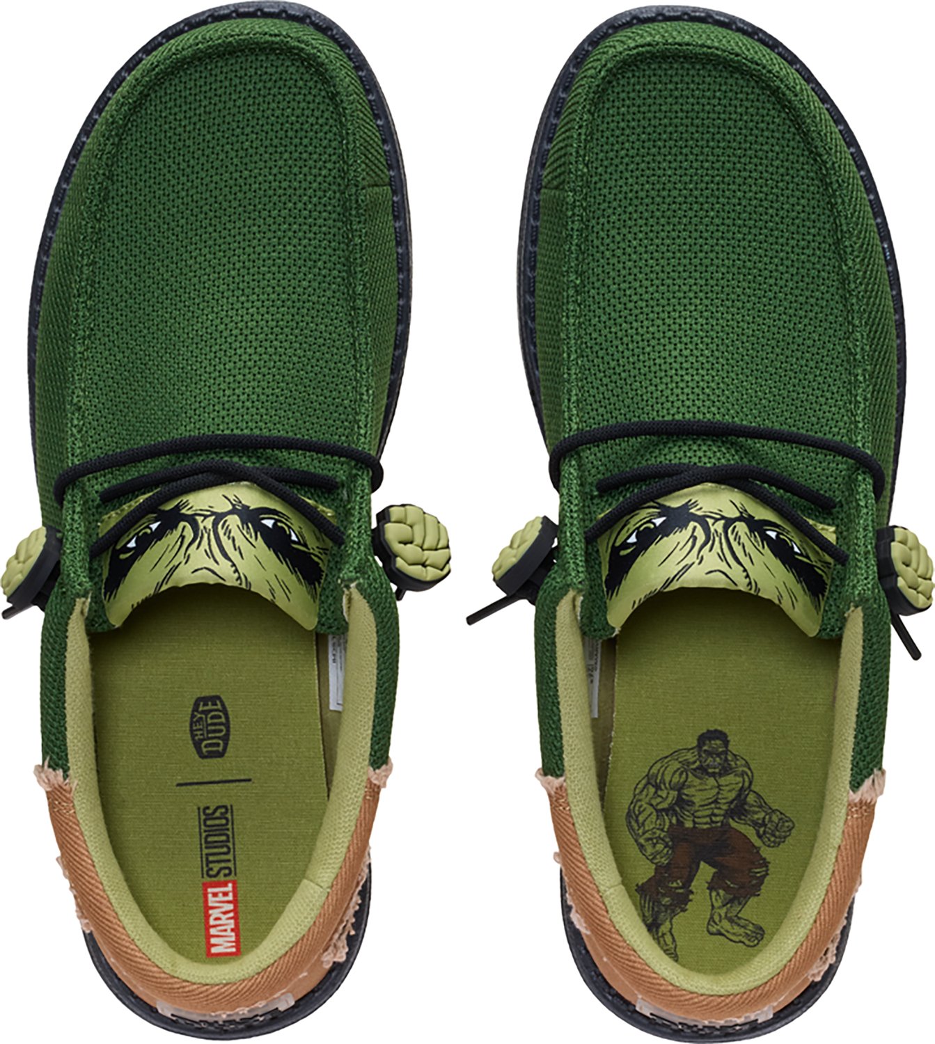 HEYDUDE x Marvel Studios Men's Wally Funk Hulk Shoes - view number 5
