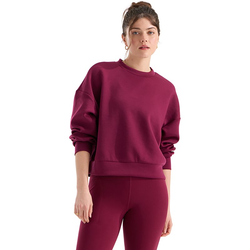 The North Face Women’s Jaida Crew Shirt (Size: Small): Burgundy Crush