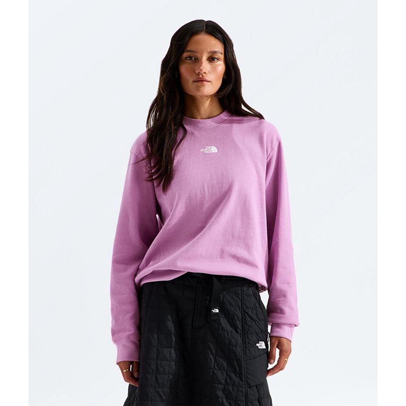 The North Face Women’s TNF™ Double Knit Crew Shirt (Size: Small): Hushed Lavender