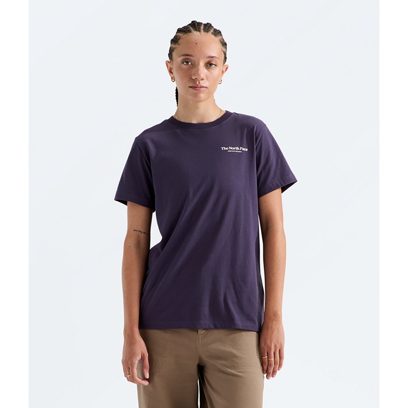 The North Face Women’s Monte Reg Short-Sleeve T-Shirt—graphic (Size: Small): Endless Dusk