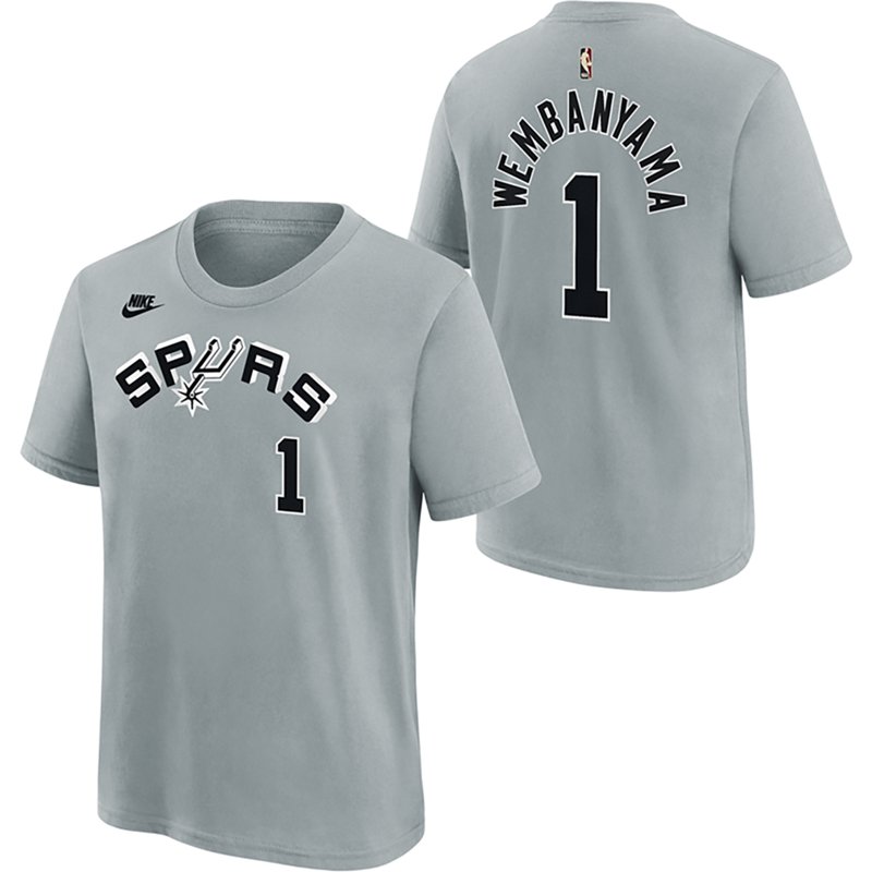 Nike Boys' San Antonio Spurs Victor Wembanyama #1 Hardwood Classic Graphic T-shirt