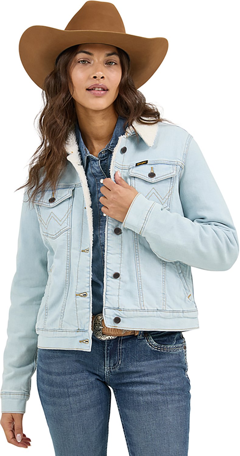 Wrangler Women's Classic Western Sherpa Denim Jacket - view number 3
