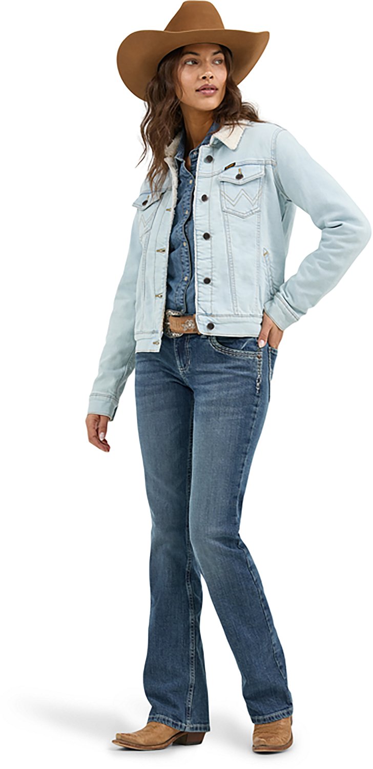 Wrangler Women's Classic Western Sherpa Denim Jacket - view number 4