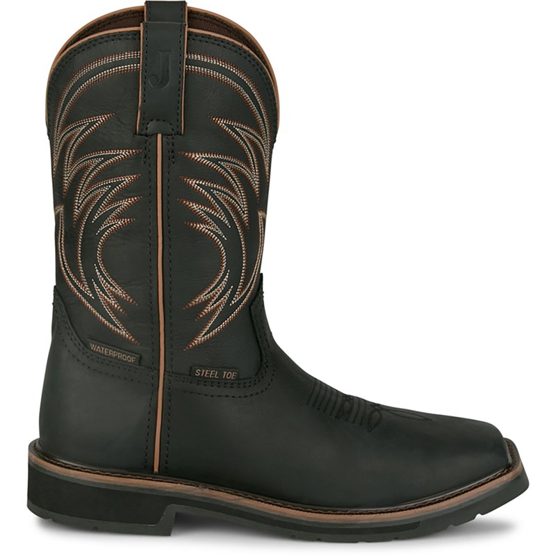 Justin Original Workboots Widowmaker 11 Inch Waterproof Steel Toe Work Boots