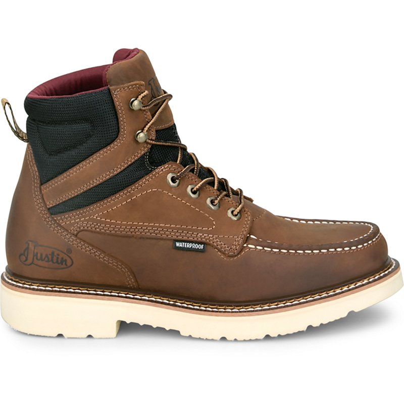 Justin Original Workboots Hardwire 6 Inch Waterproof Soft Toe Work Boots