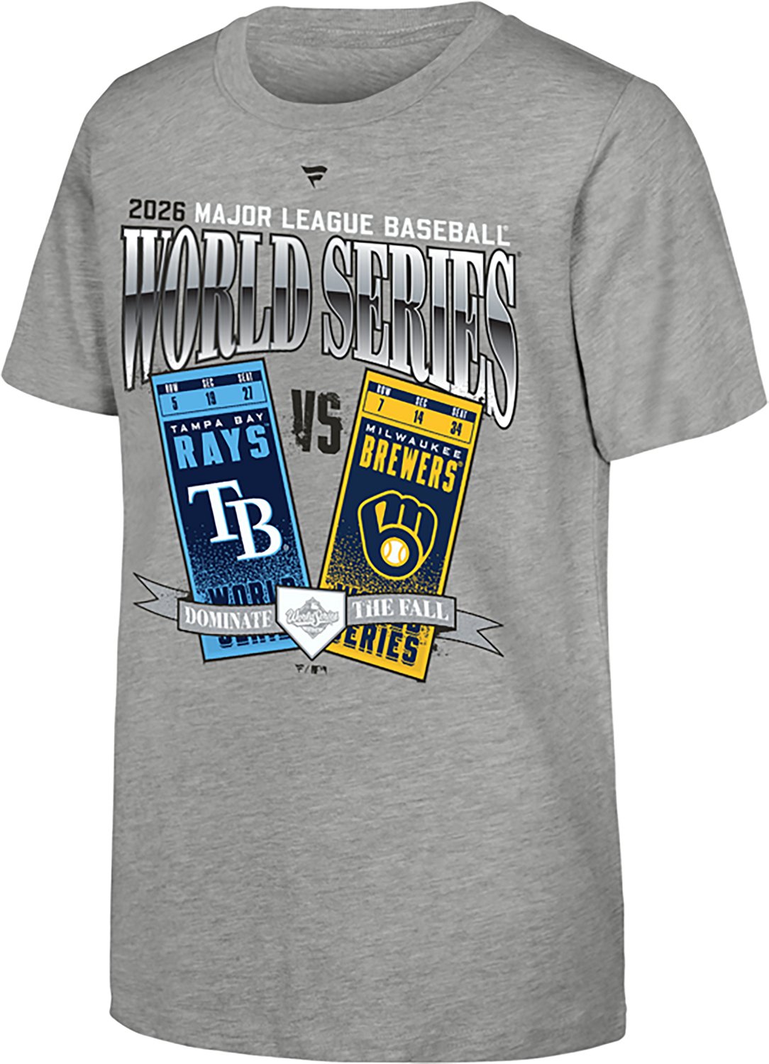Fanatics Kids' Tampa Bay Rays 2026 World Series Match Up T-shirt