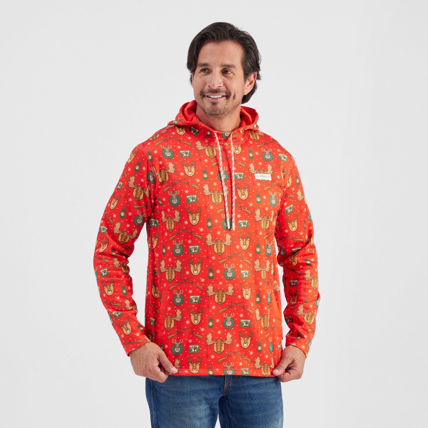 Magellan Outdoors Men's Mag M Holiday Hunting Wall Fleece Hoodie