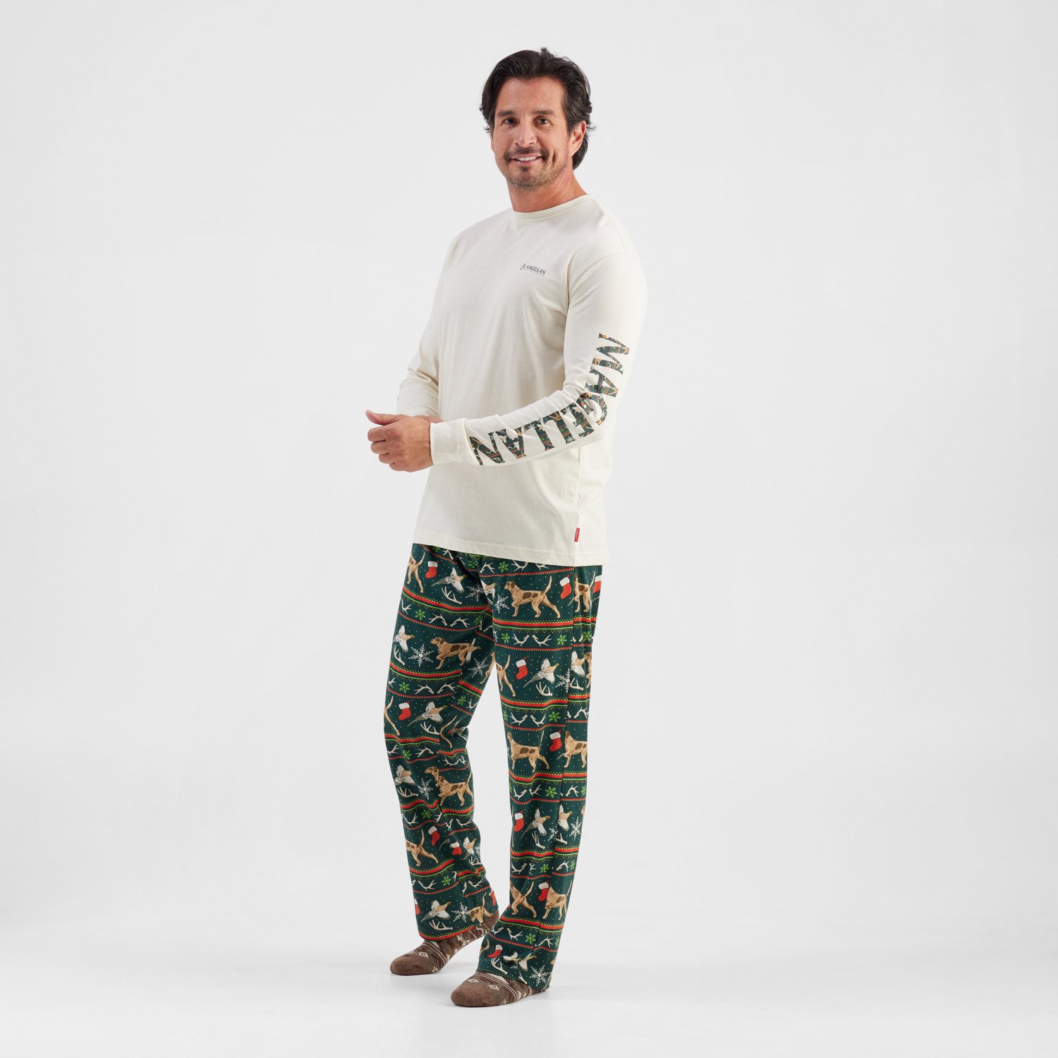 Magellan Outdoors Men's Grotto Falls Holiday Fair Isle Long Sleeve T-shirt - view number 2