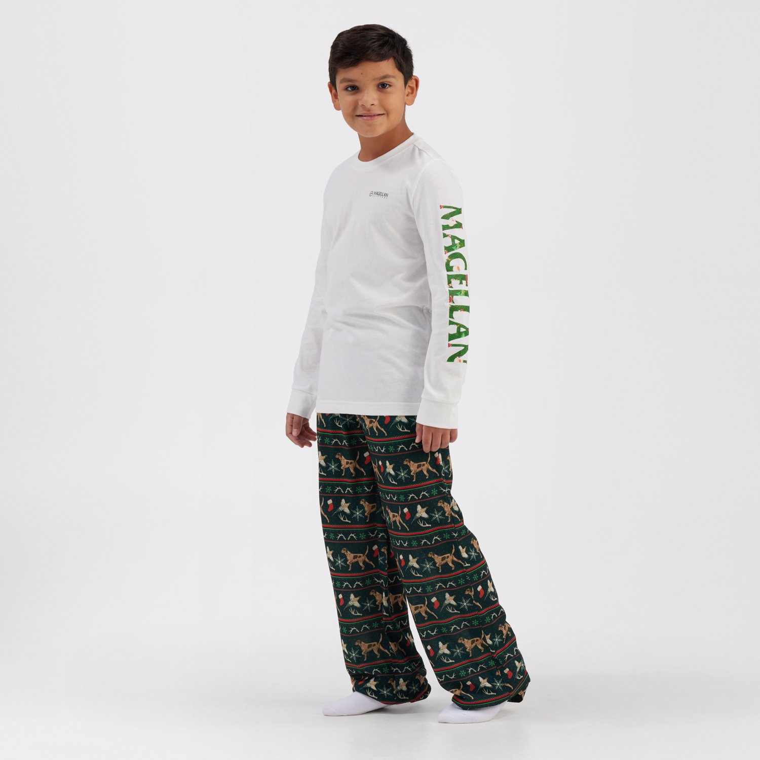 Magellan Outdoors Boys' Grotto Falls Holiday Ornament Long Sleeve T-shirt - view number 2