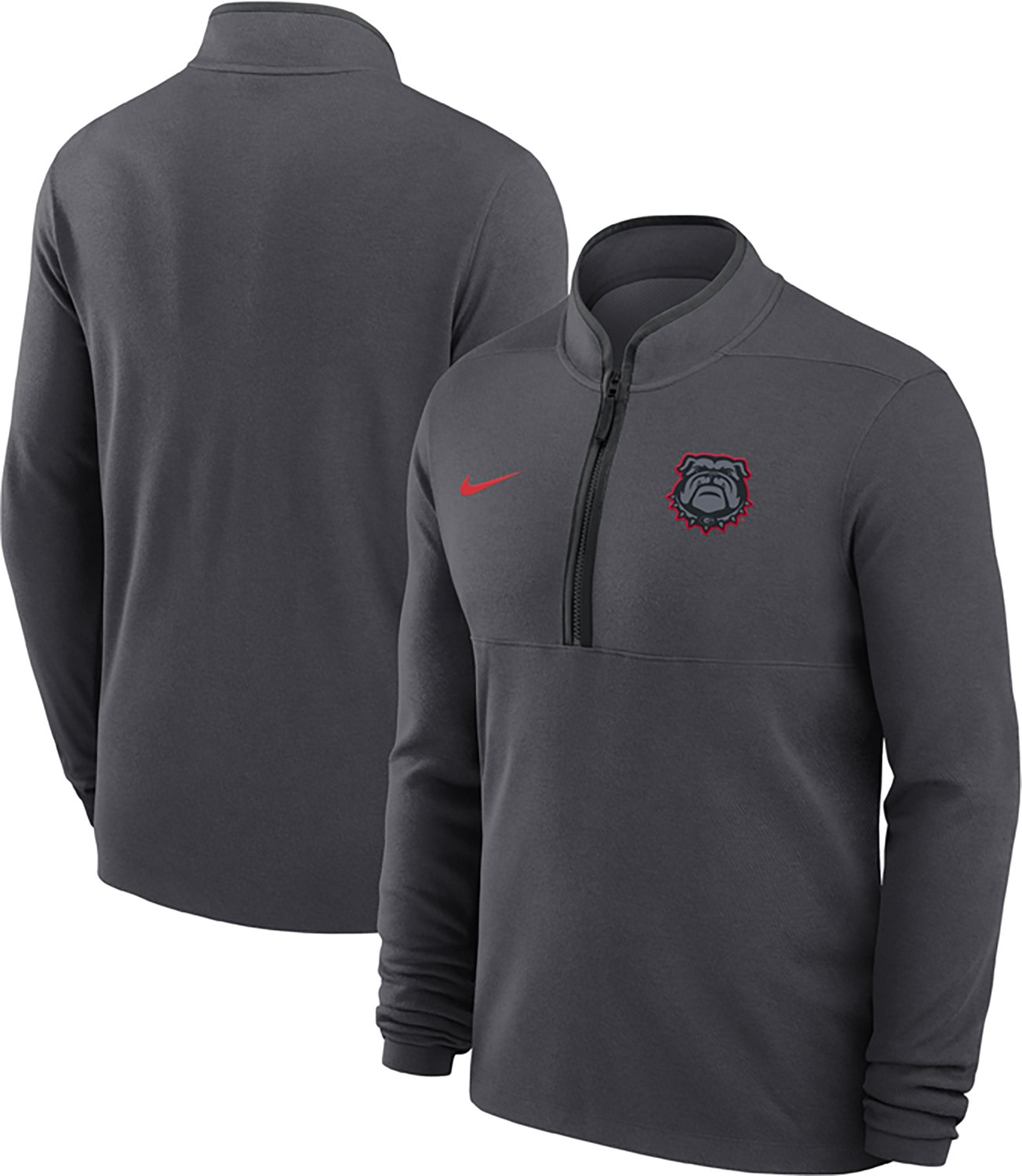 Nike Men's University of Georgia Color Pop DF Victory 1/2-Zip Top - view number 3