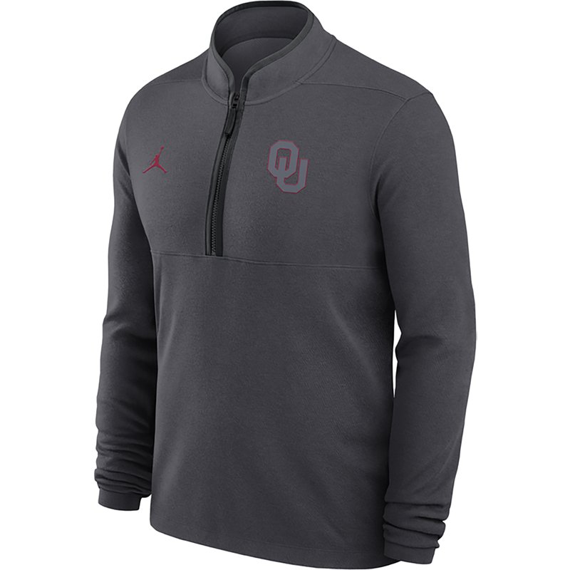 Nike Men's University of Oklahoma Color Pop DF Victory 1/2-Zip Top
