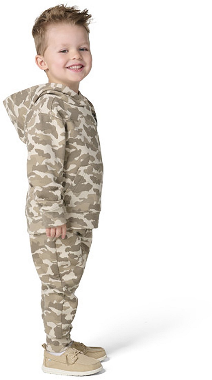 Carhartt Boys' 2-Piece Long Sleeve Hooded Printed Sweatshirt and Elastic Waistband Fleece Pant Set - view number 3