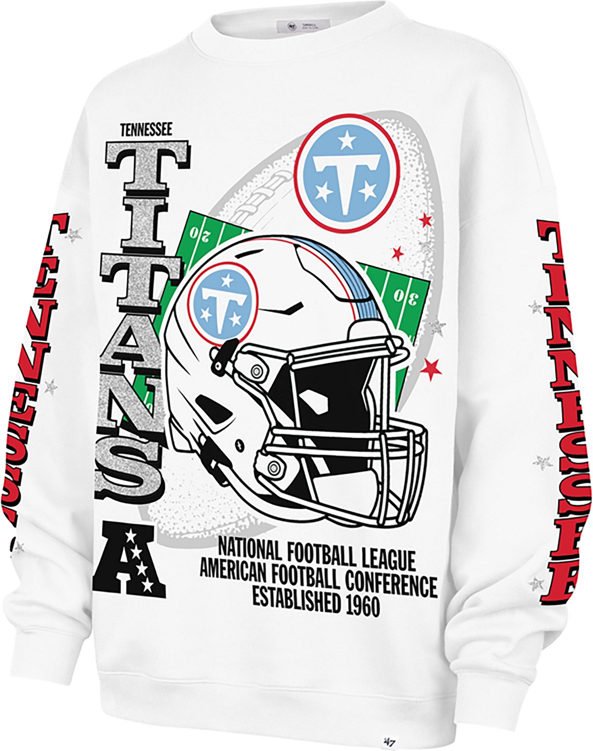 '47 Tennessee Titans Women's Thunderous Oversized Crew Sweatshirt