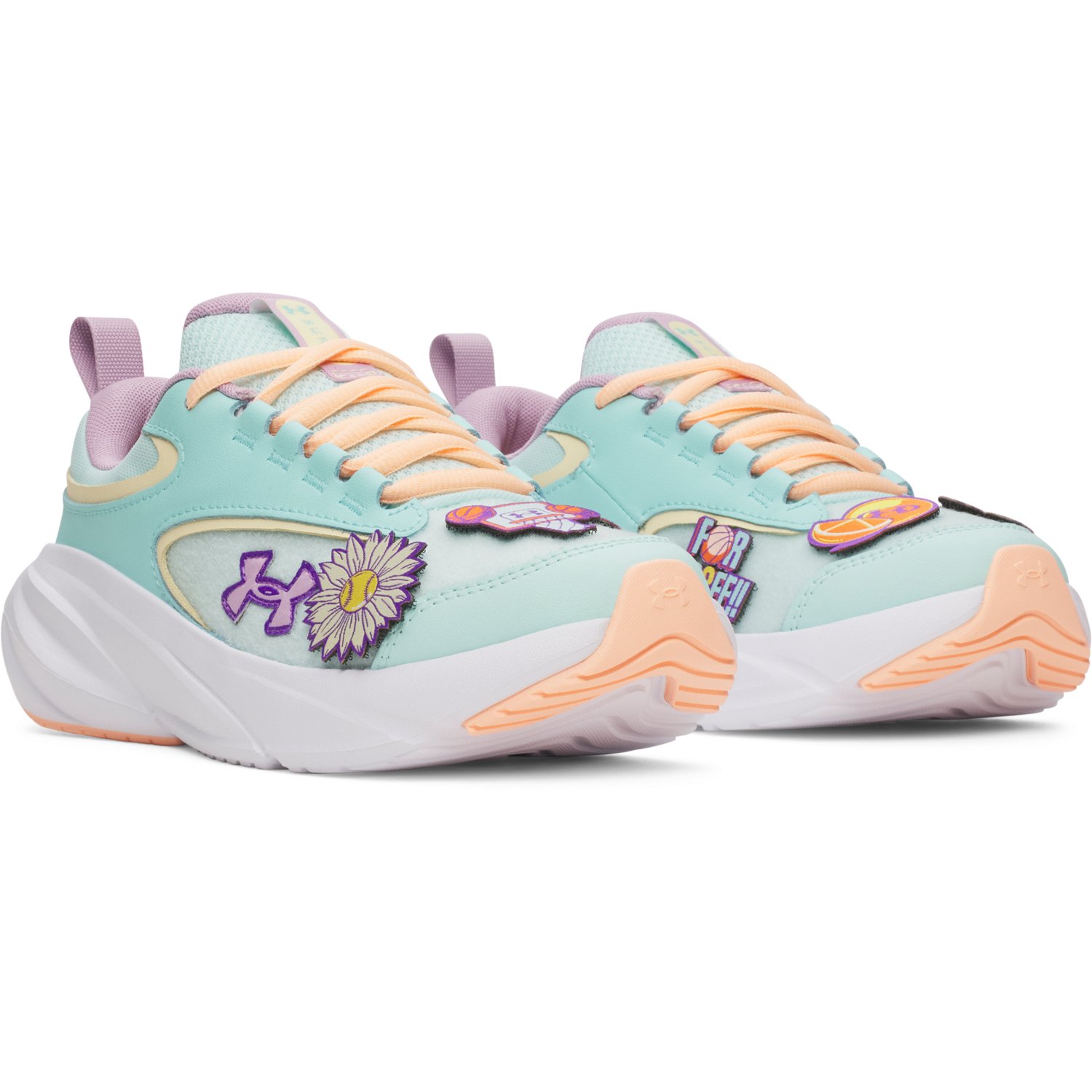Under Armour Girls' Surge 5 Patches Running Shoes - view number 3