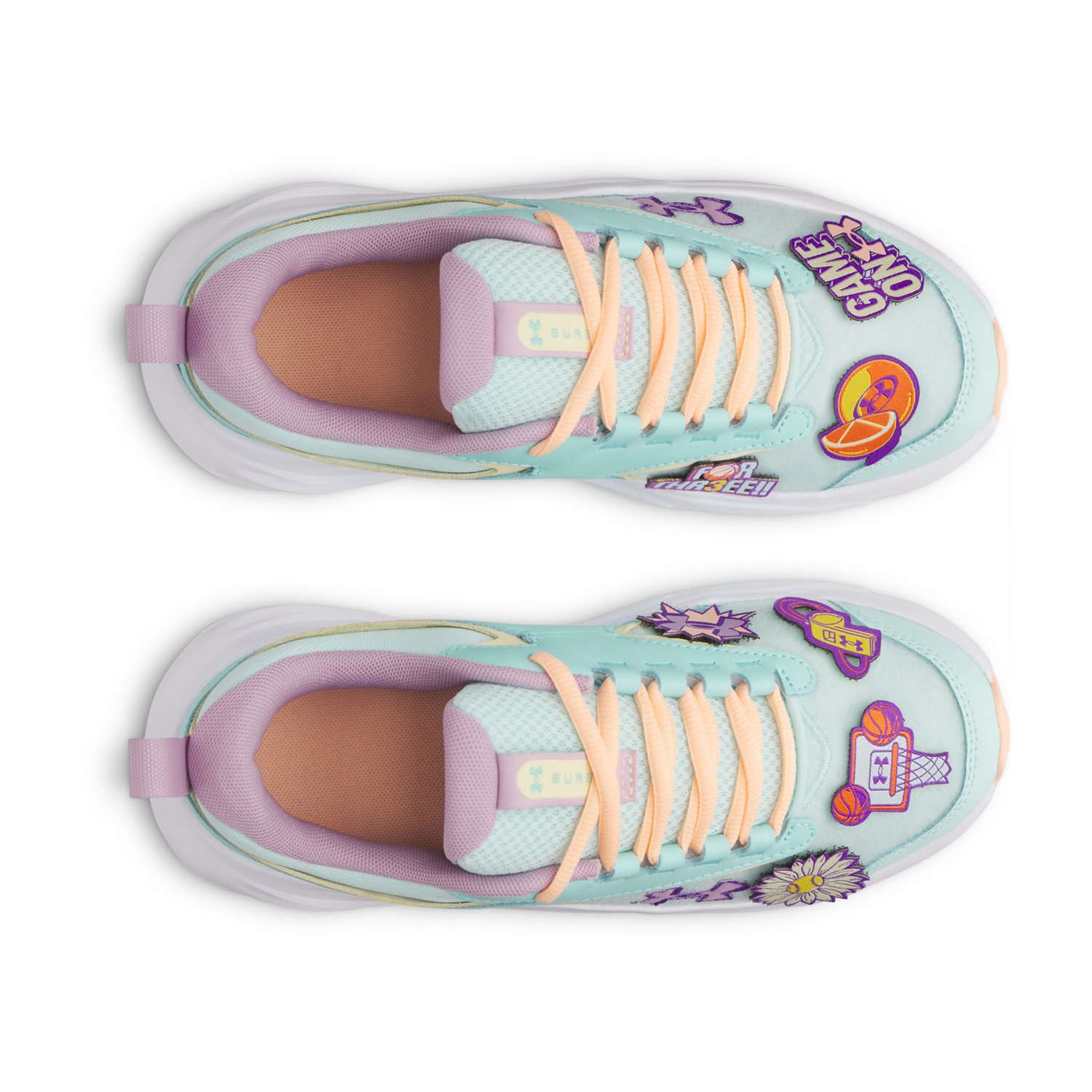 Under Armour Girls' Surge 5 Patches Running Shoes - view number 4
