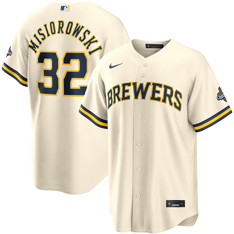 Jacob Misiorowski Milwaukee Brewers 2026 World Series Champions Nike Men's MLB Replica Jersey in Brown | RP260IM46MZ-1MW