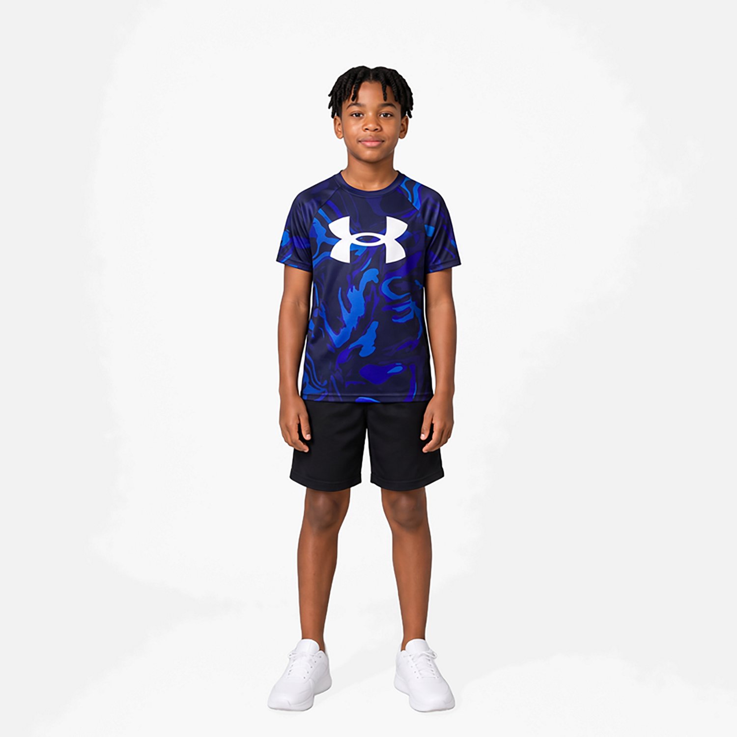 Under Armour Boys' UA Tech Printed Short Sleeve T-shirt                                                                          - view number 3