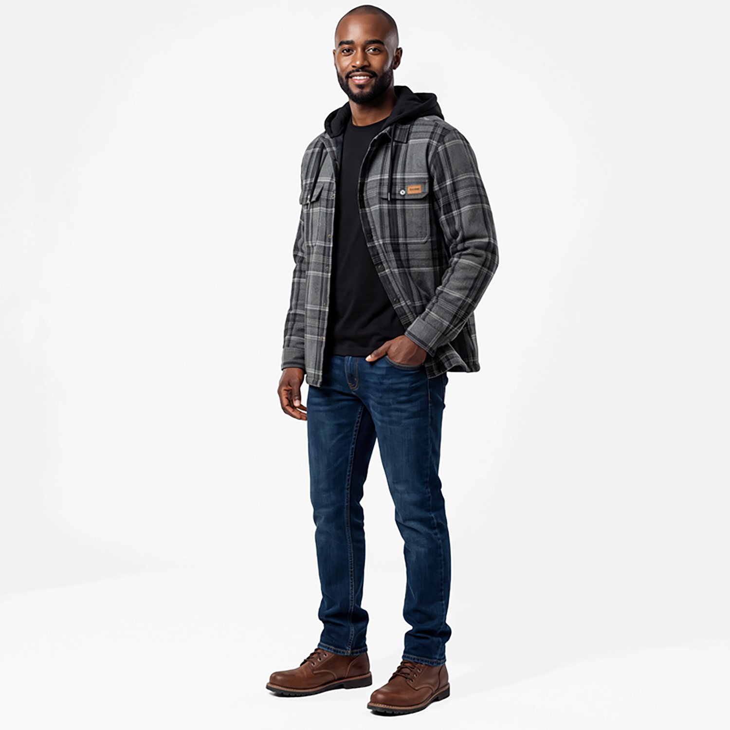 Brazos Men's Blacksmith Hooded Jacket - view number 2