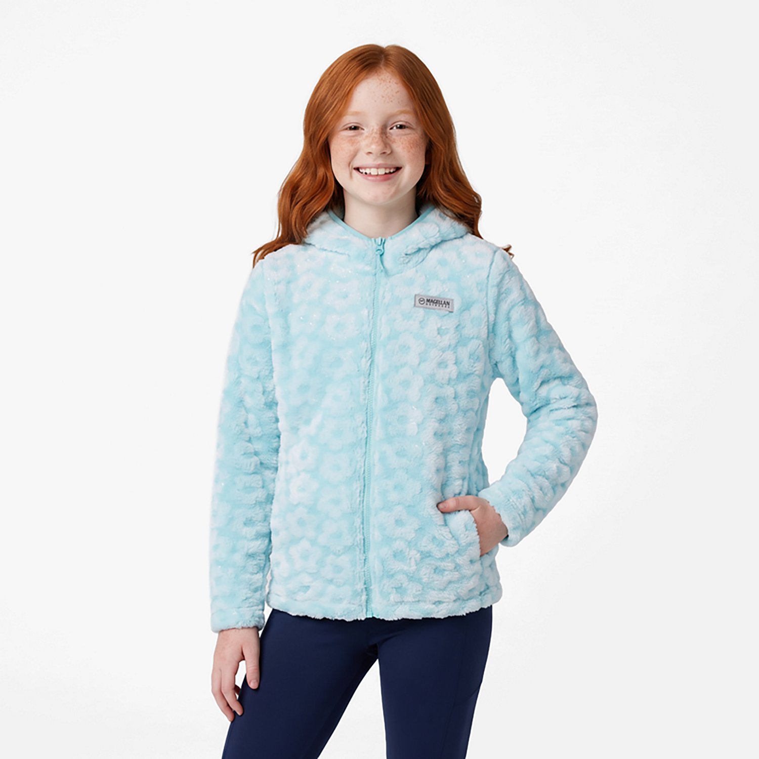 Magellan Outdoors Girls' Campfire Embossed Sparkle Jacket