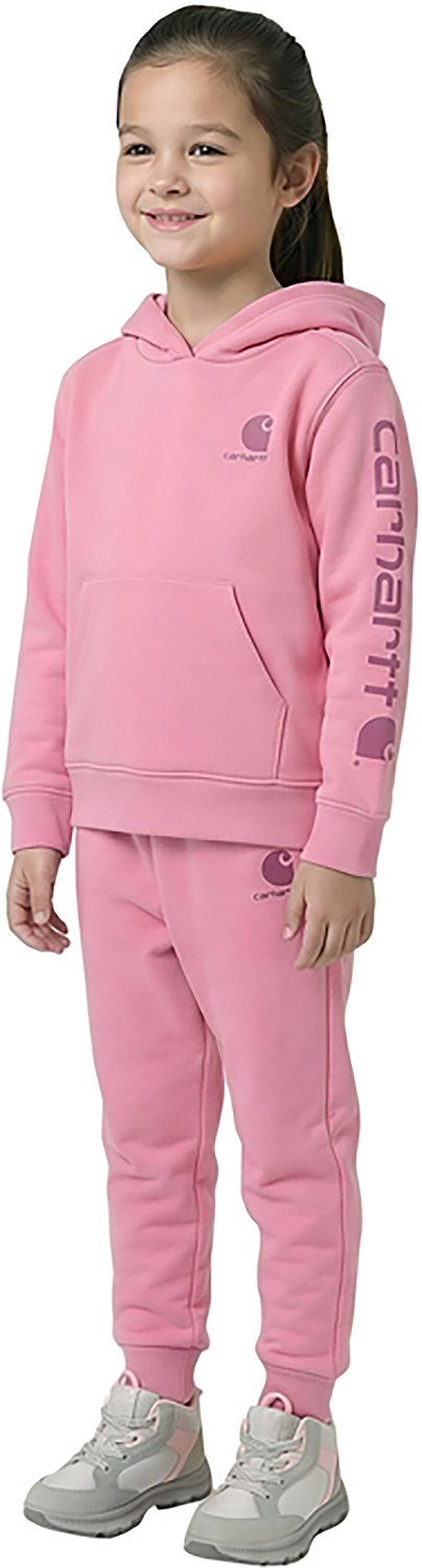 Carhartt Toddler Girls' Long Sleeve Sweatshirt and Fleece Pant Set - view number 3