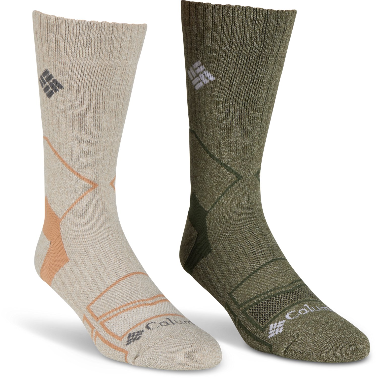 Columbia Men's Omni-Wick Hike Crew Sock 2-Pack | Academy