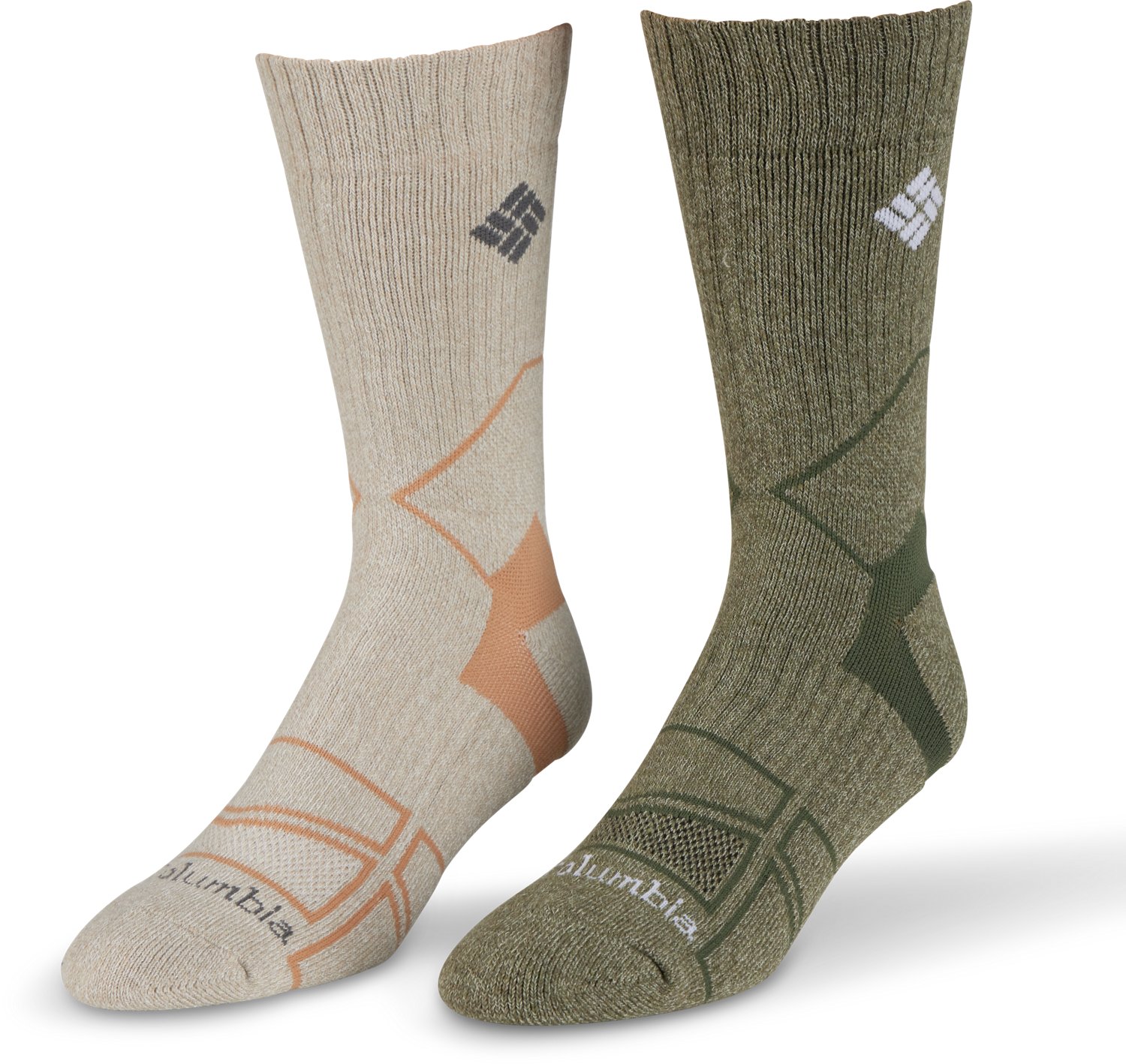 Columbia Men's Omni-Wick Hike Crew Sock 2-Pack | Academy