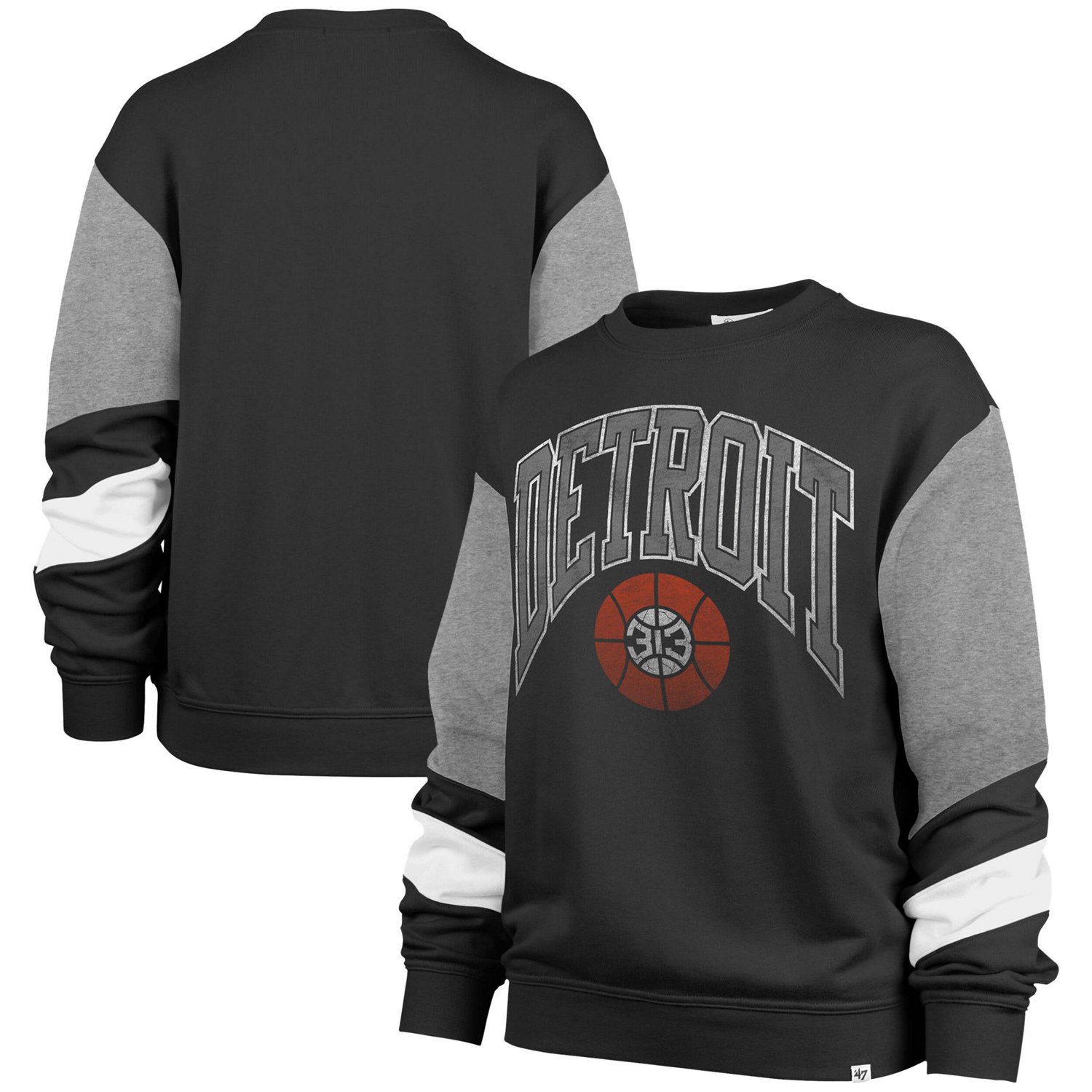 '47 Detroit Pistons 2023/24 City Edition Nova Crew Sweatshirt Academy