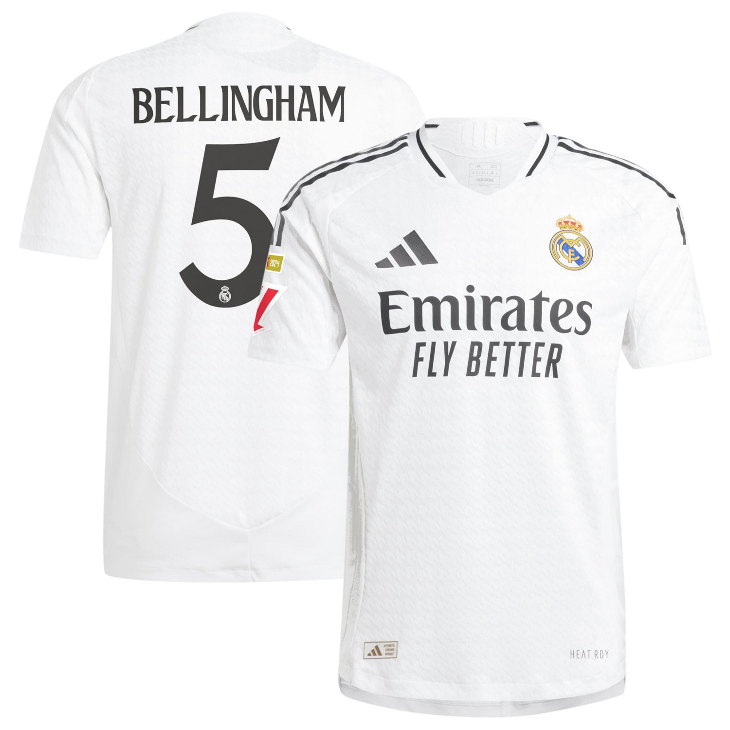adidas Jude Bellingham Real Madrid 2024 25 Home Authentic Player Jersey ...