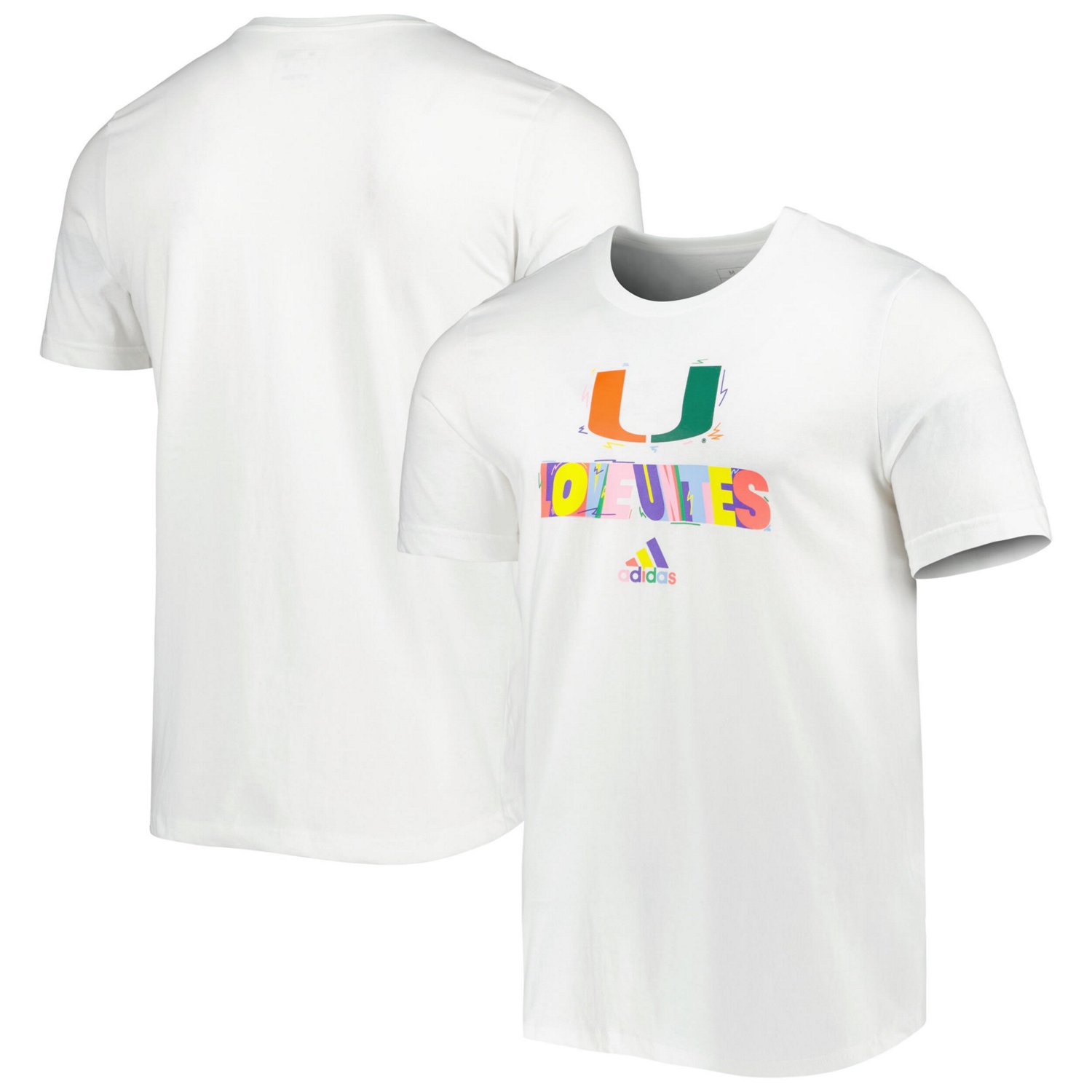 adidas Miami Hurricanes Pride Fresh TShirt Academy