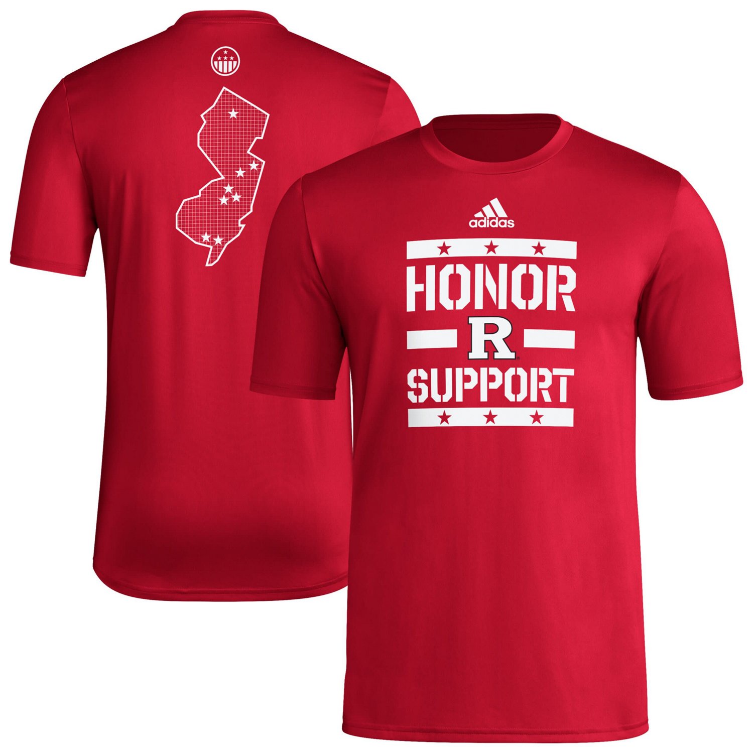 adidas Rutgers Knights Honor Support Pre-Game T-Shirt | Academy
