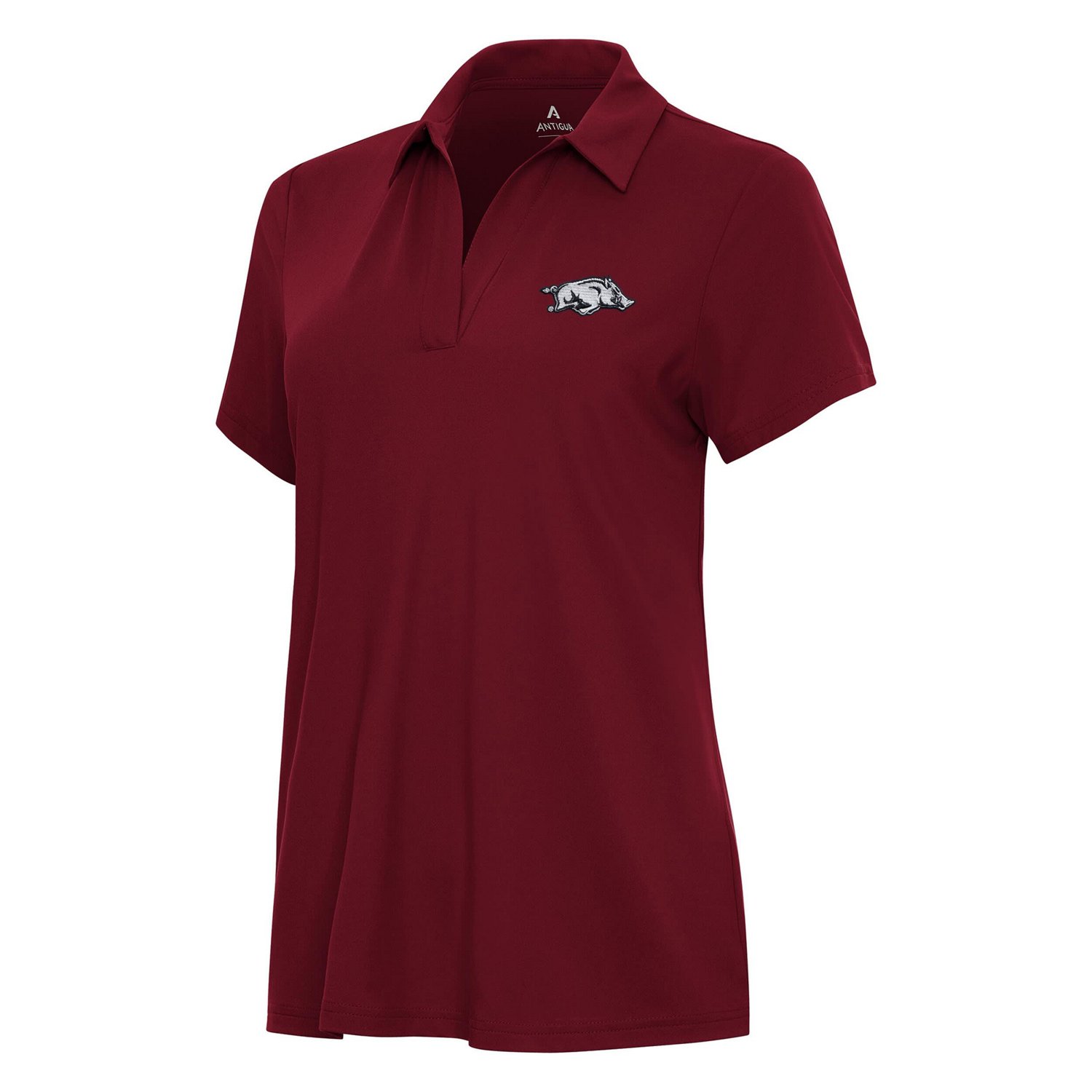 Antigua Arkansas Razorbacks Era V-Neck Polo | Academy