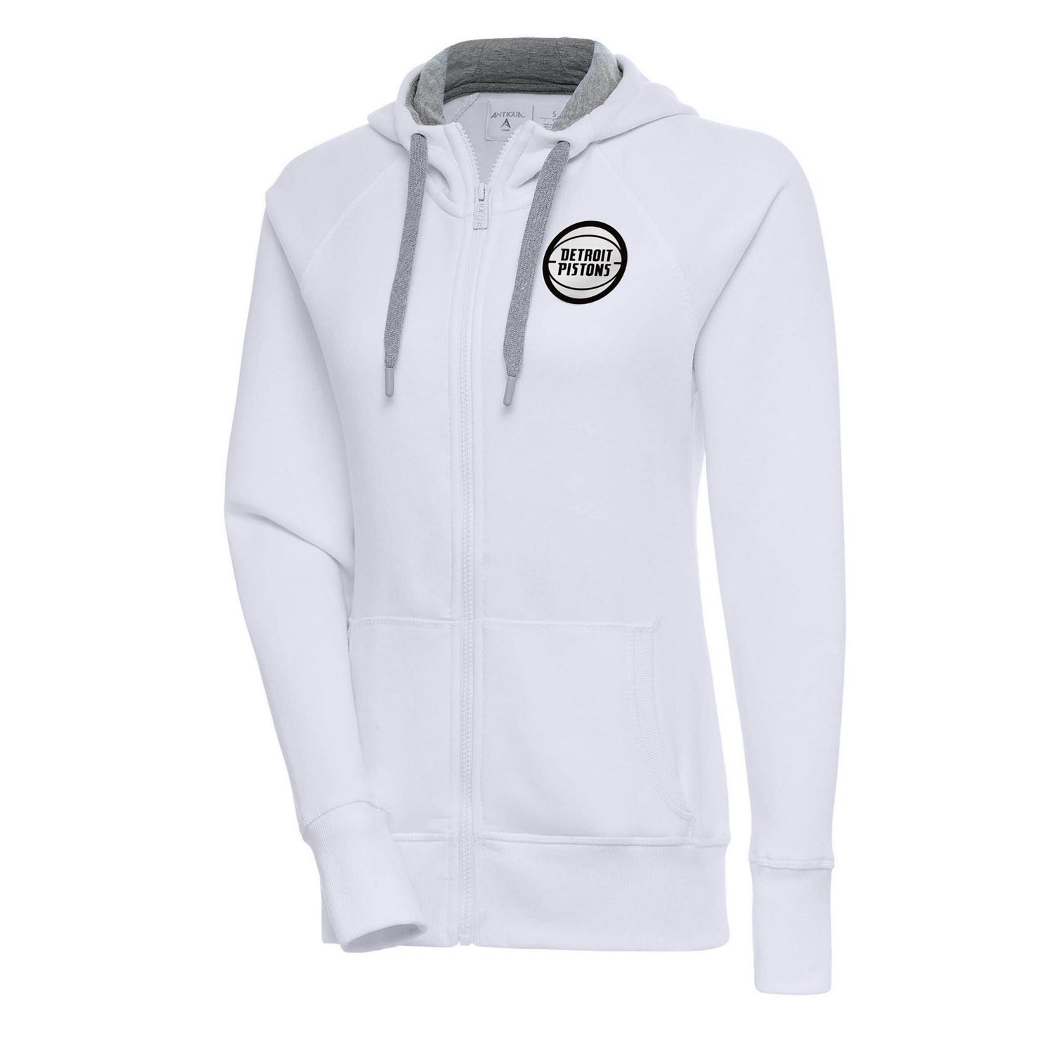 Antigua Detroit Pistons Metallic Logo Victory Full-Zip Hoodie | Academy